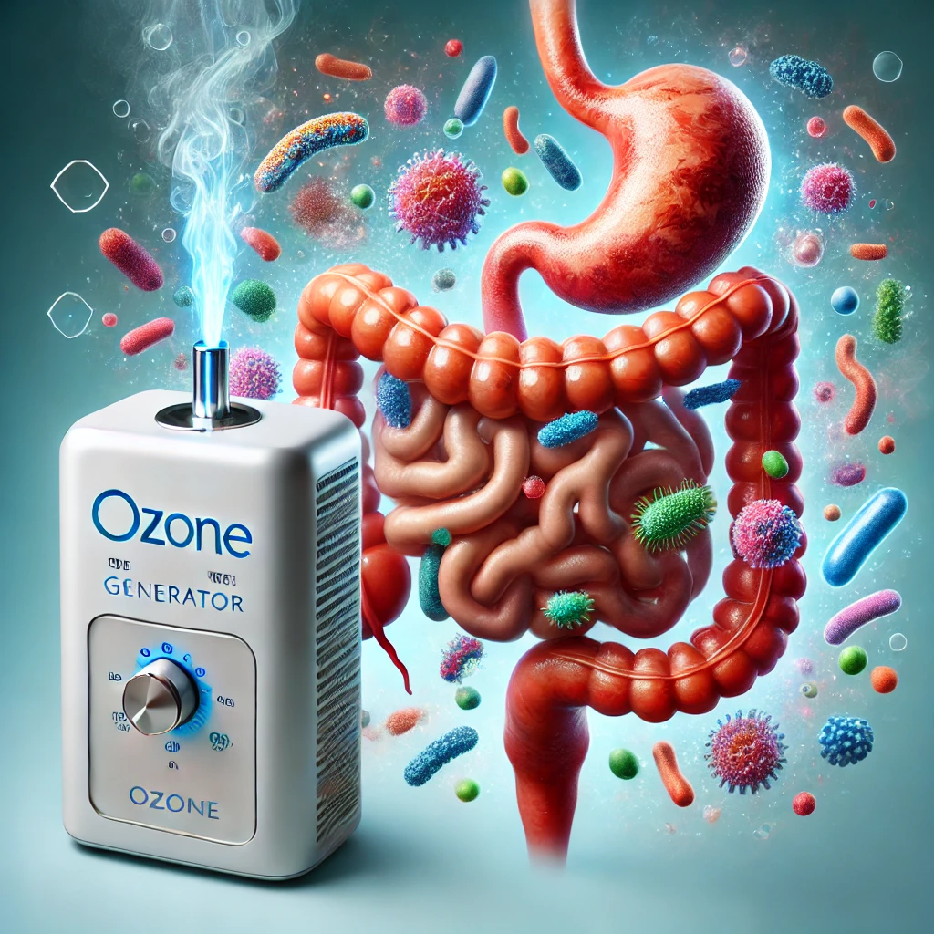 Ozone generator for gut microbhiome